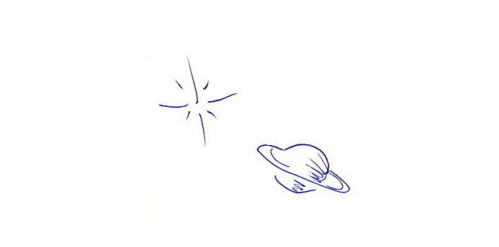 Saturn und Sonne